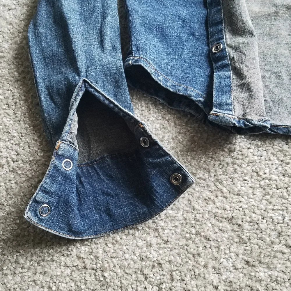 Annex vintage pearl denim jacket button up with pockets S - Picture 7 of 14